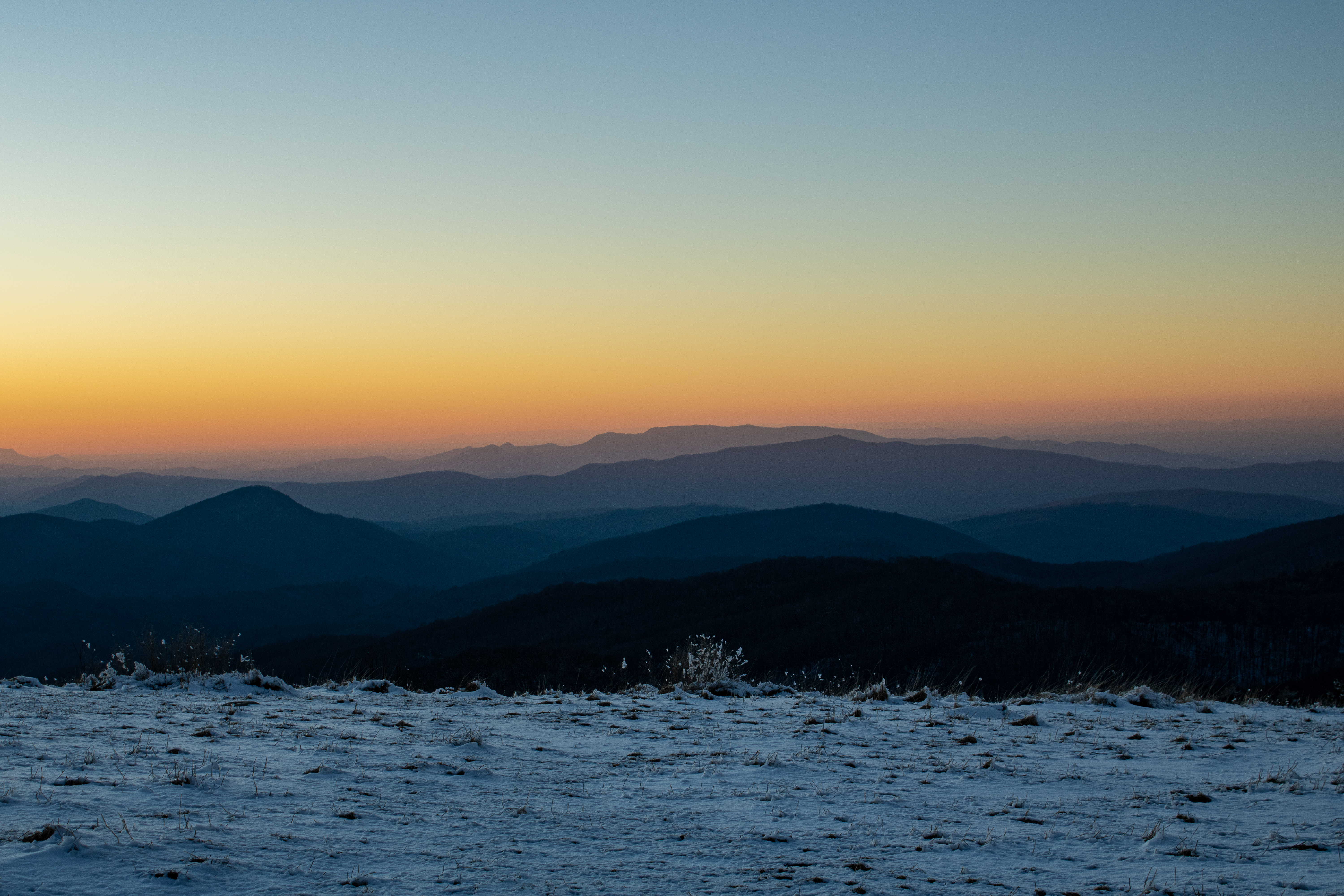 Wintry Mountain Landscape
